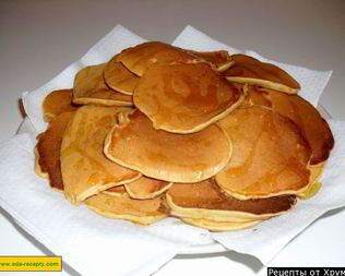 Оладьи с яблоками на молоке