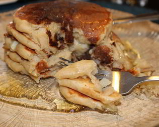 Оладьи с яблоками