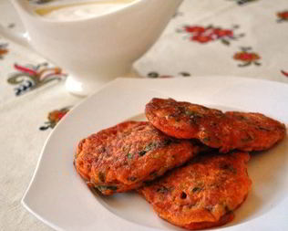 Помидорные оладьи