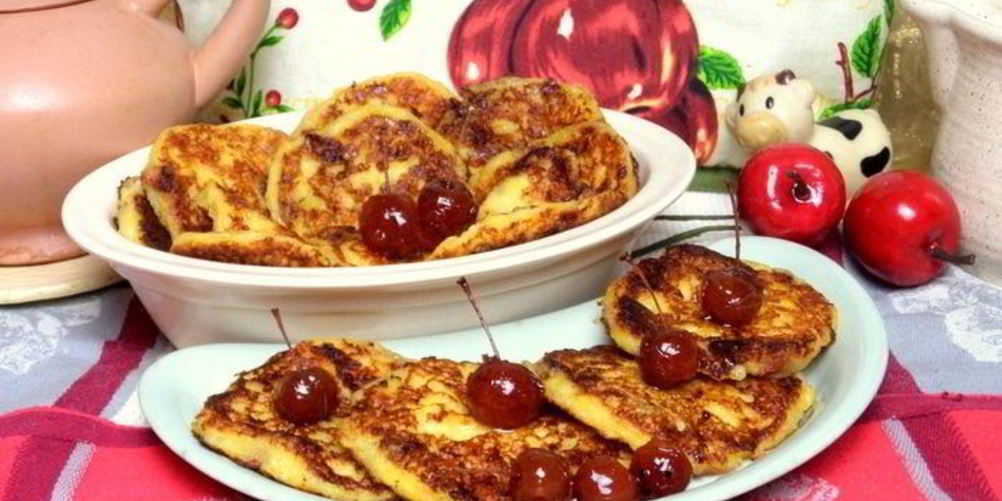 Рецепт тыквенных оладий на твороге