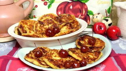 Тыквенные оладьи на твороге