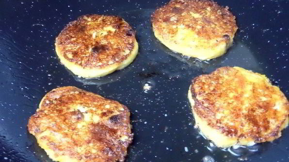 тыквенные оладьи на твороге