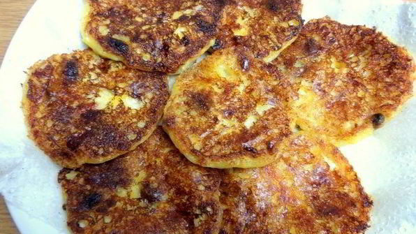 тыквенные оладьи на твороге