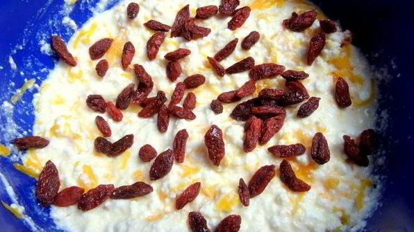 тыквенные оладьи на твороге