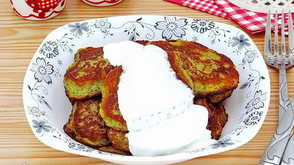 Заварные картофельные оладьи