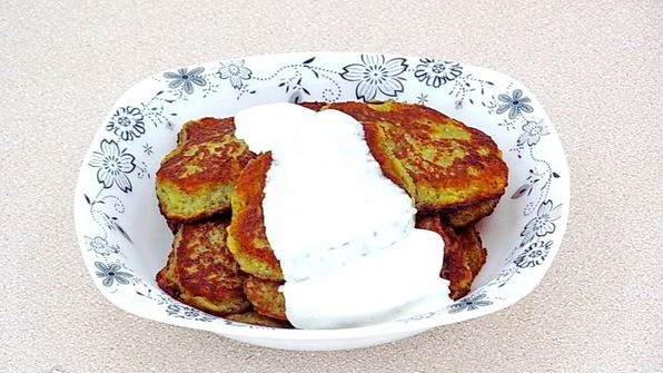 заварные картофельные оладьи