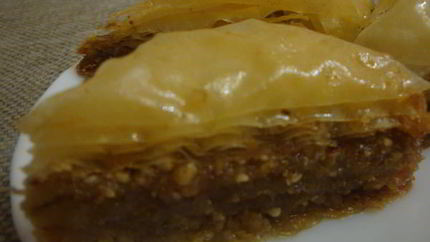 Пахлава с медом и лимонным соком