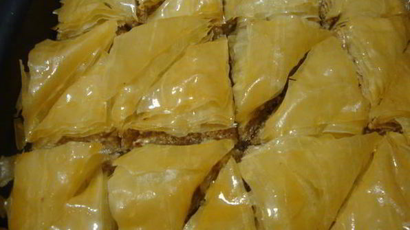 пахлава с медом и лимонным соком