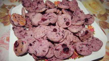 Фиолетовое печенье