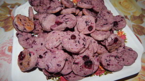 фиолетовое печенье