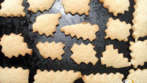 хрустящее постное печенье на рассоле