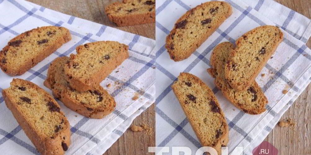 Рецепт кофейных бискотти с шоколадными каплями