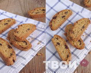 Кофейные бискотти с шоколадными каплями