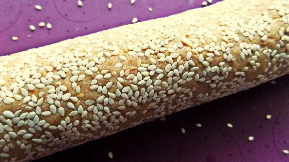 кунжутное печенье на жареной муке