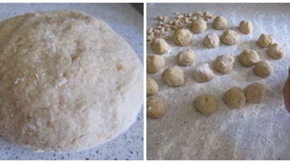 овсяно-кокосовые печеньки с изюмом