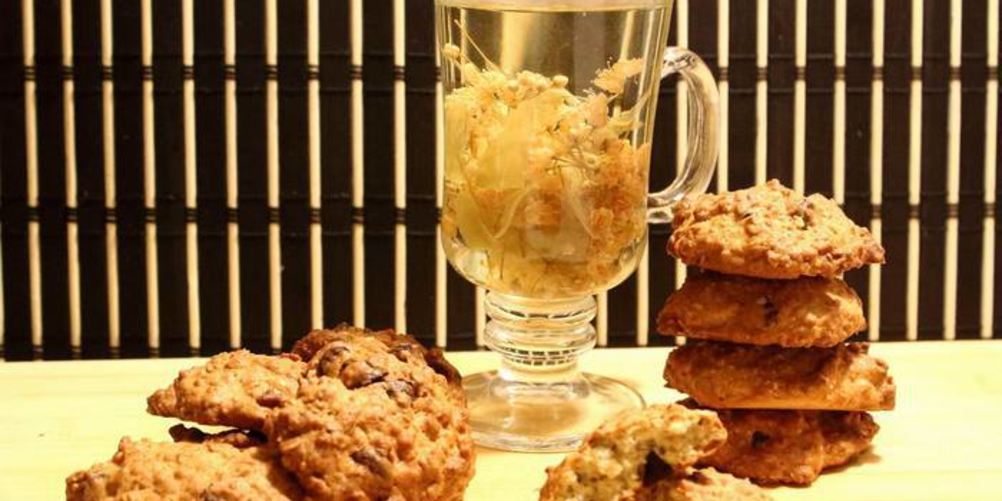 Рецепт овсяного печенья с клюквой и шоколадом