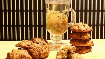 Овсяное печенье с клюквой и шоколадом