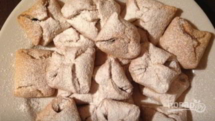 Печенье Карамельные цветы под снегом