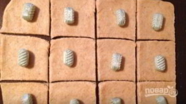 печенье карамельные цветы под снегом