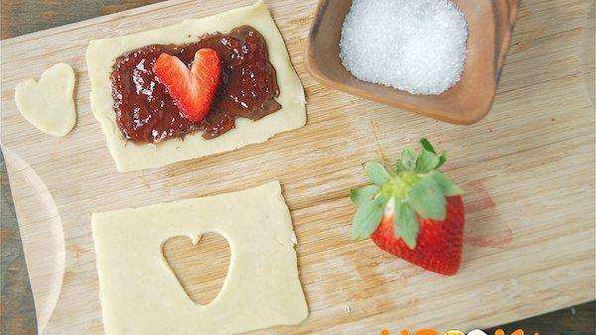 печенье с клубникой