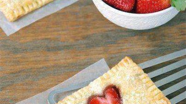 печенье с клубникой