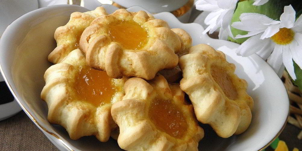 Рецепт песочного печенья с вареньем