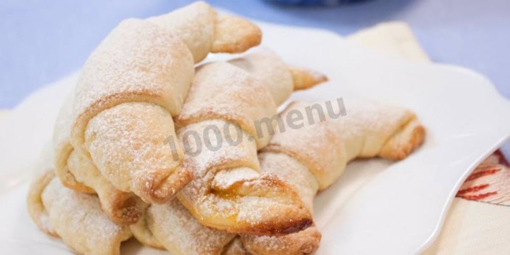 Рецепт рогаликов на сметане и маргарине