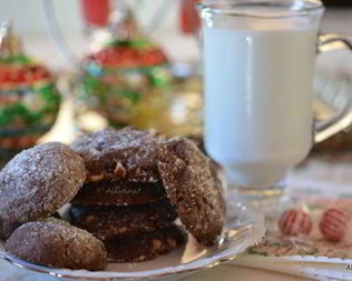 Шоколадное печенье с фундуком