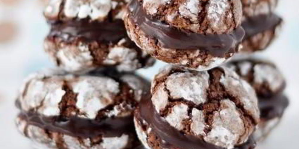 Рецепт шоколадного печенья с кофейной начинкой