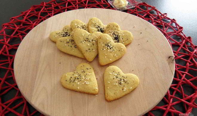 Соленое печенье с майонезом