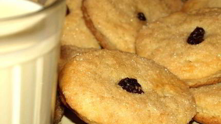 Творожное печенье с изюмом