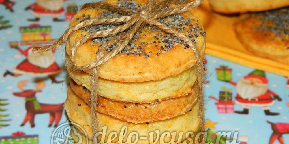 Рецепт творожного печенья с маком