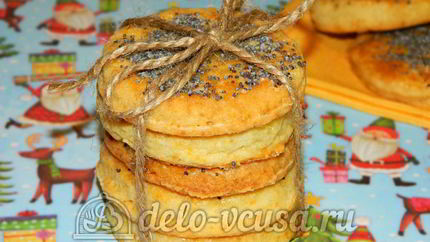 Творожное печенье с маком