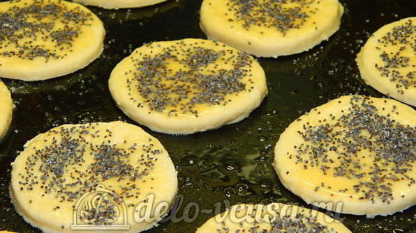 творожное печенье с маком