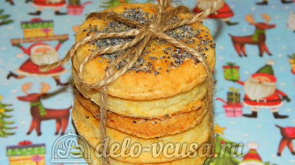 творожное печенье с маком