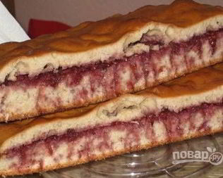 Быстрый бисквитный пирог