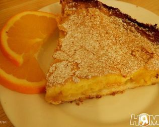 Двухслойный апельсиновый пирог