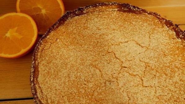 двухслойный апельсиновый пирог