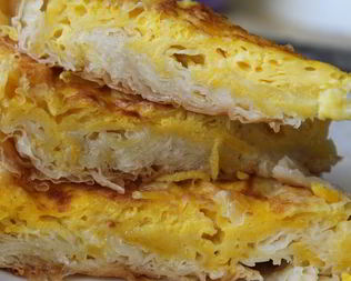 Греческий молочный пирог из теста фило