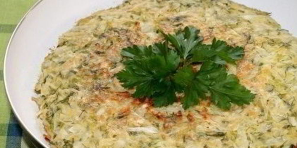 Рецепт капустного пирога на сковороде