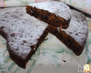 Кофейный пирог с черносливом