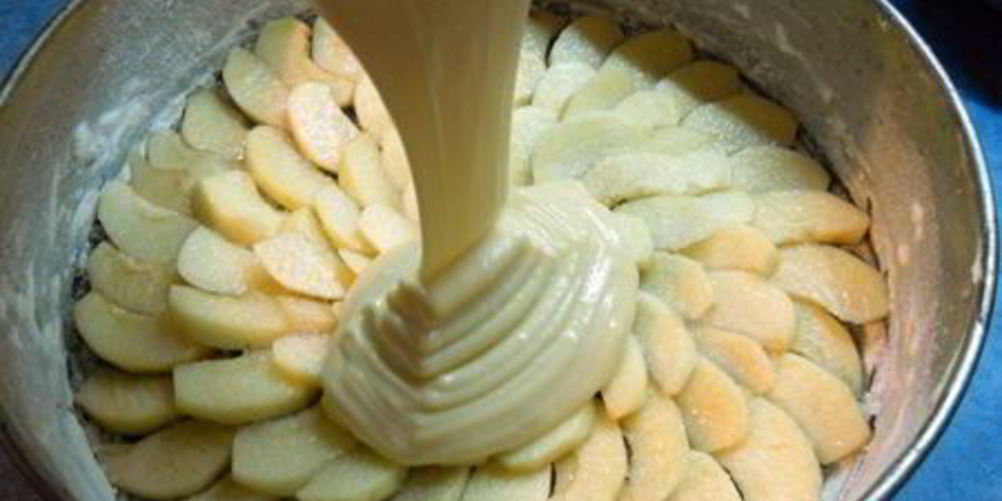 Рецепт крема-теста для яблочного пирога