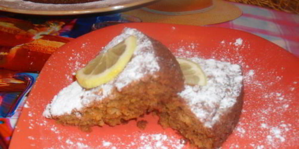 Рецепт медово-лимонного пирог с овсяными хлопьями