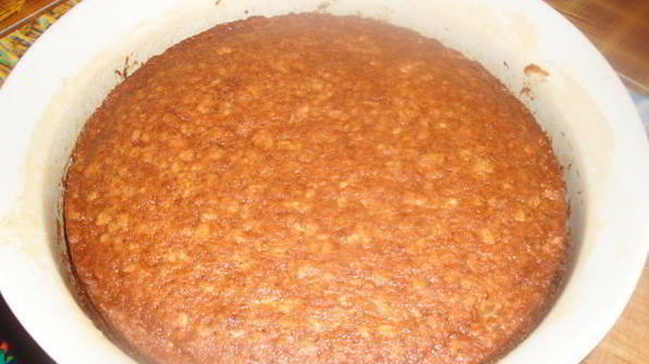 медово-лимонный пирог с овсяными хлопьями