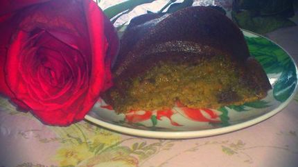 Морковный влажный пирог