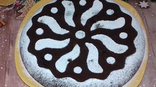 новогодний пудинговый пирог