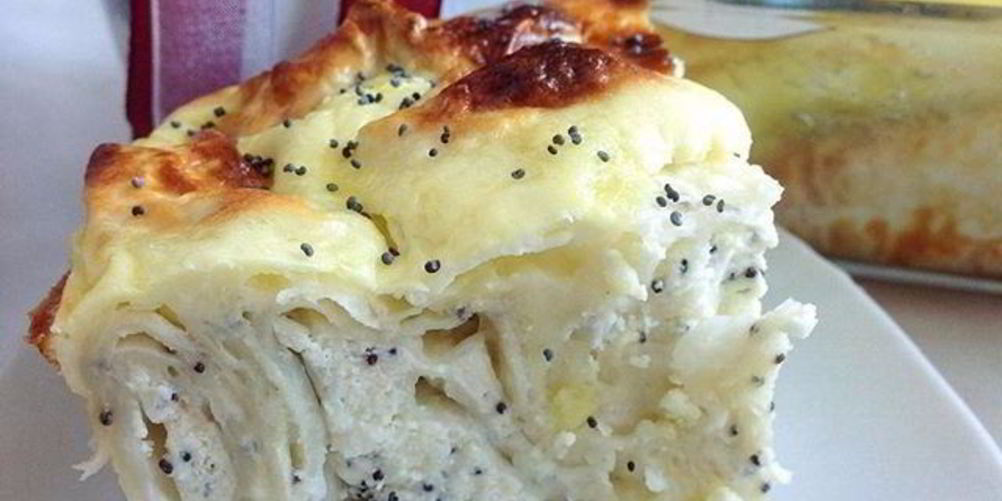 Рецепт пирога из лаваша с творожной начинкой