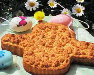 Пирог Пасхальный голубь с заварным кремом