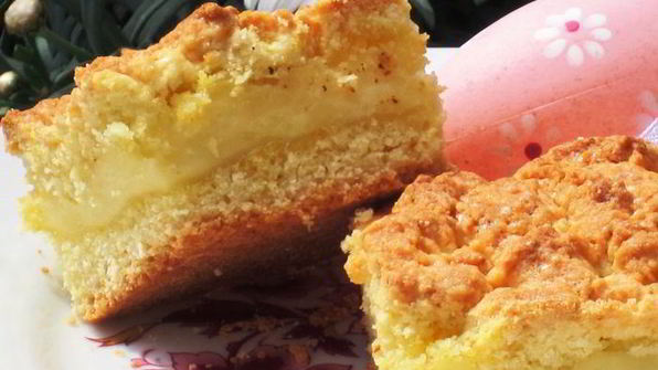 пирог пасхальный голубь с заварным кремом