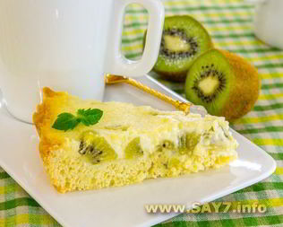 Пирог с киви